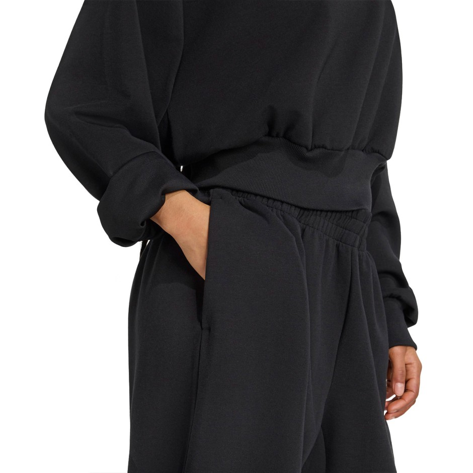 Γυναικεία Μακρυμάνικη Μπλούζα Μαύρη - adidas Sportswear Soft Lux Loose