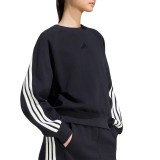 Women's Sweatshirt Black - adidas Sportswear KIT 3-Stripes Image 1