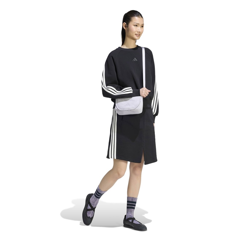 Women's Sweatshirt Black - adidas Sportswear KIT 3-Stripes