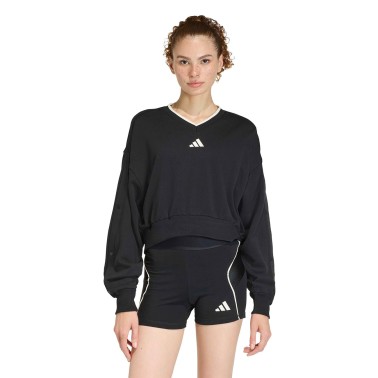 Γυναικεία Μακρυμάνικη Μπλούζα Μαύρη - adidas Sportswear Stadium