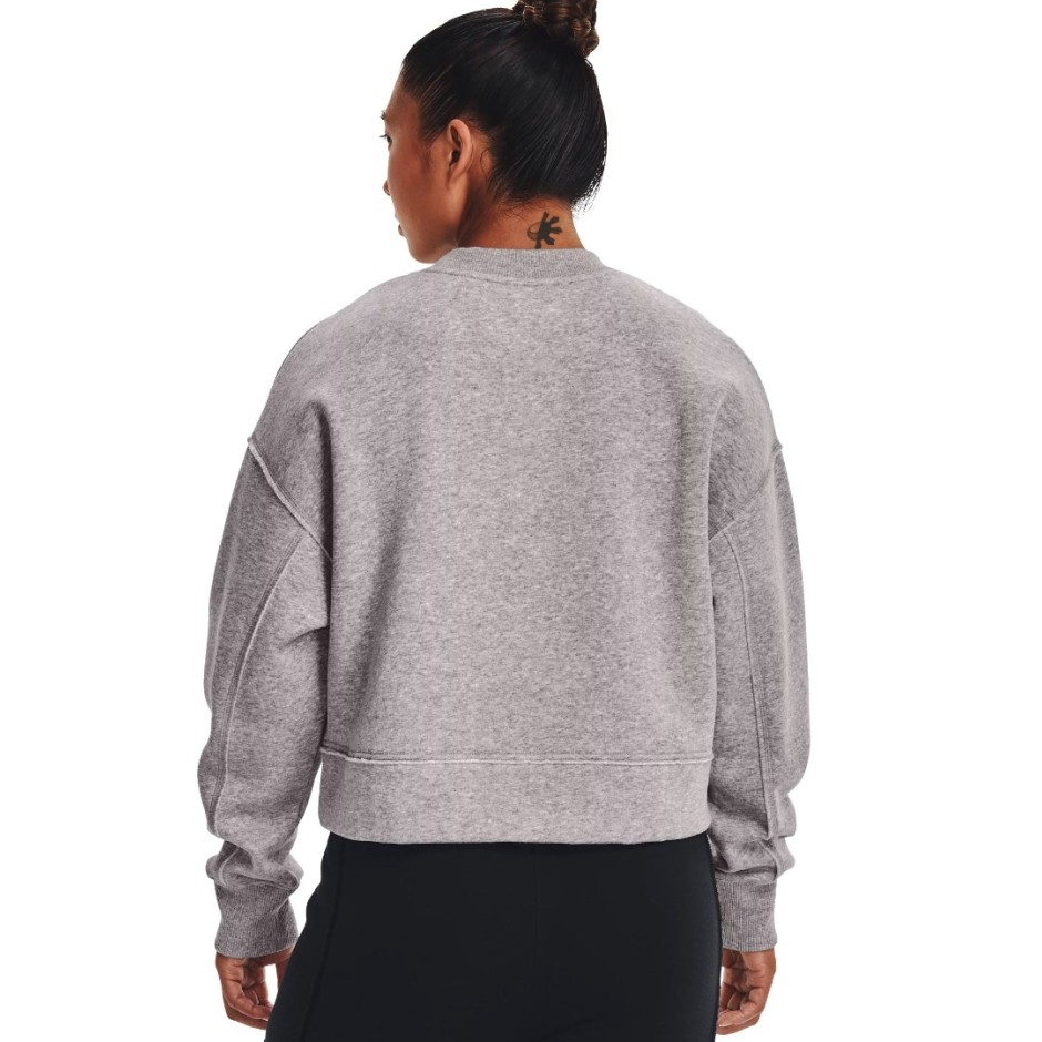 UNDER ARMOUR UA PROJECT ROCK FLEECE LC CREW 1370546-031 Γκρί