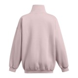 UNDER ARMOUR ICON FLEECE OS MOCK CREW 1386500-015 Grey Image 4