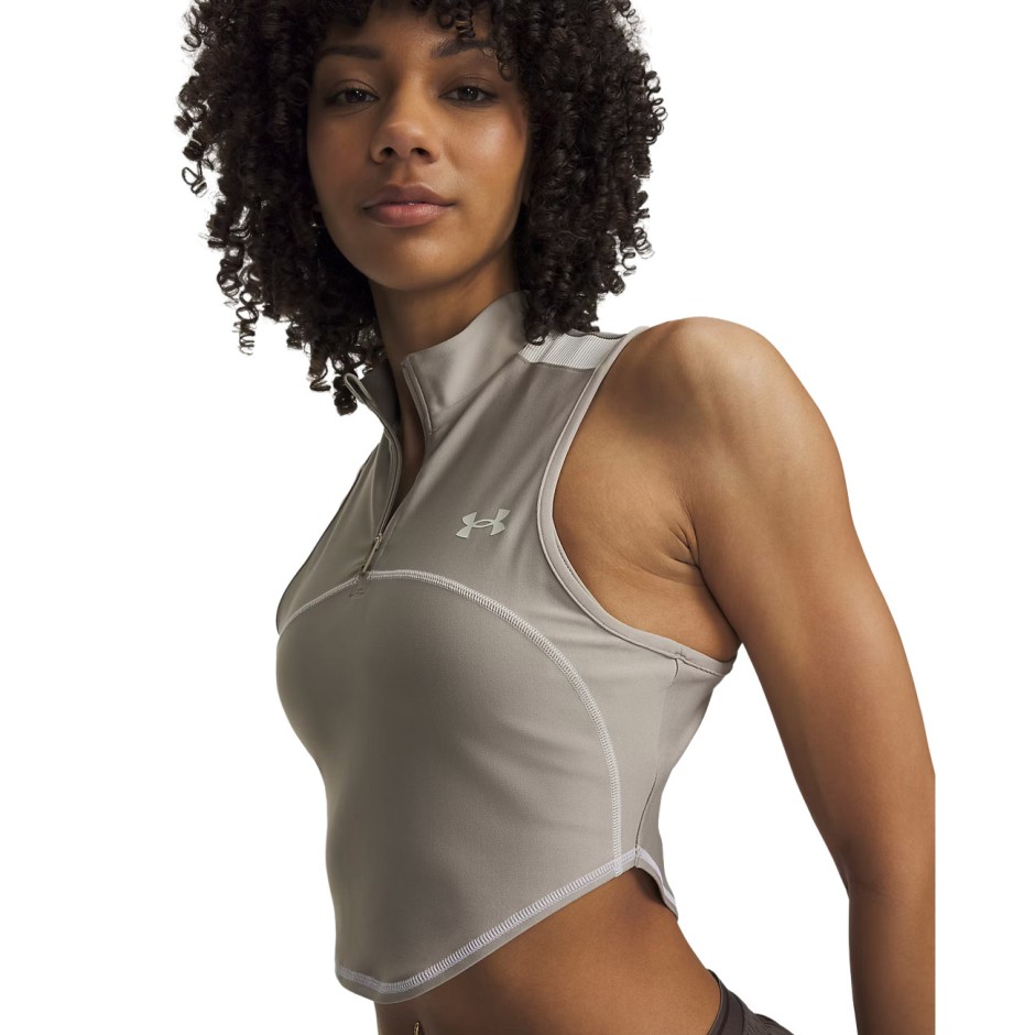 Women's Training Tank Top Beige - Under Armour HeatGear 