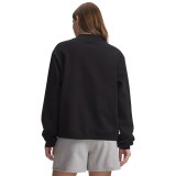 Γυναικεία Μακρυμάνικη Μπλούζα Μαύρη - Under Armour Icon Fleece Wordmark Εικόνα 0