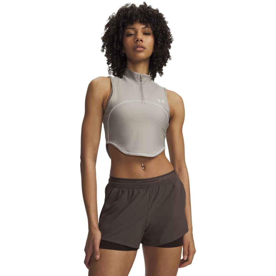 Women's Training Tank Top Beige - Under Armour HeatGear 