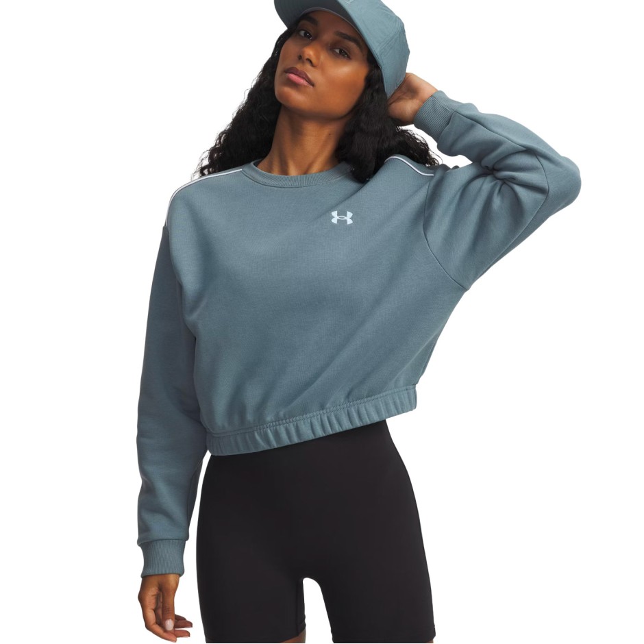 Γυναικεία Μακρυμάνικη Μπλούζα Μπλε - Under Armour Rival Fleece Piped