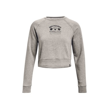 Γυναικεία Μακρυμάνικη Μπλούζα UNDER ARMOUR PROJECT ROCK HM GYM FLC CRW Ανθρακί 1373600-294 