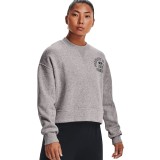 UNDER ARMOUR UA PROJECT ROCK FLEECE LC CREW 1370546-031 Γκρί Εικόνα 