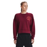 UNDER ARMOUR UA PROJECT ROCK FLEECE LC CREW 1370546-626 Βordeaux Image 