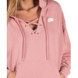 NIKE W NSW CLUB HOODIE LACEUP 929531-685 Pink Image 1