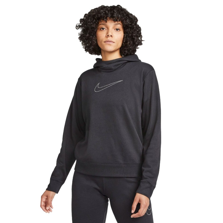 NIKE W NSW FLC GX FNL HOODIE FTRA DD5836-010 Μαύρο