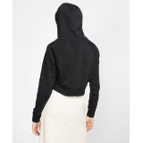 NIKE SPORTSWEAR ESSENTIAL WOMEN'S CROPPED HOODIE CJ6327-010 Black Image 2