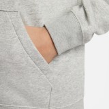 Nike Sportswear Club Fleece Γκρί - Γυναικεία Μπλούζα Φούτερ  Εικόνα 2