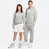 Nike Sportswear Club Fleece Γκρί - Γυναικεία Μπλούζα Φούτερ  Εικόνα 4