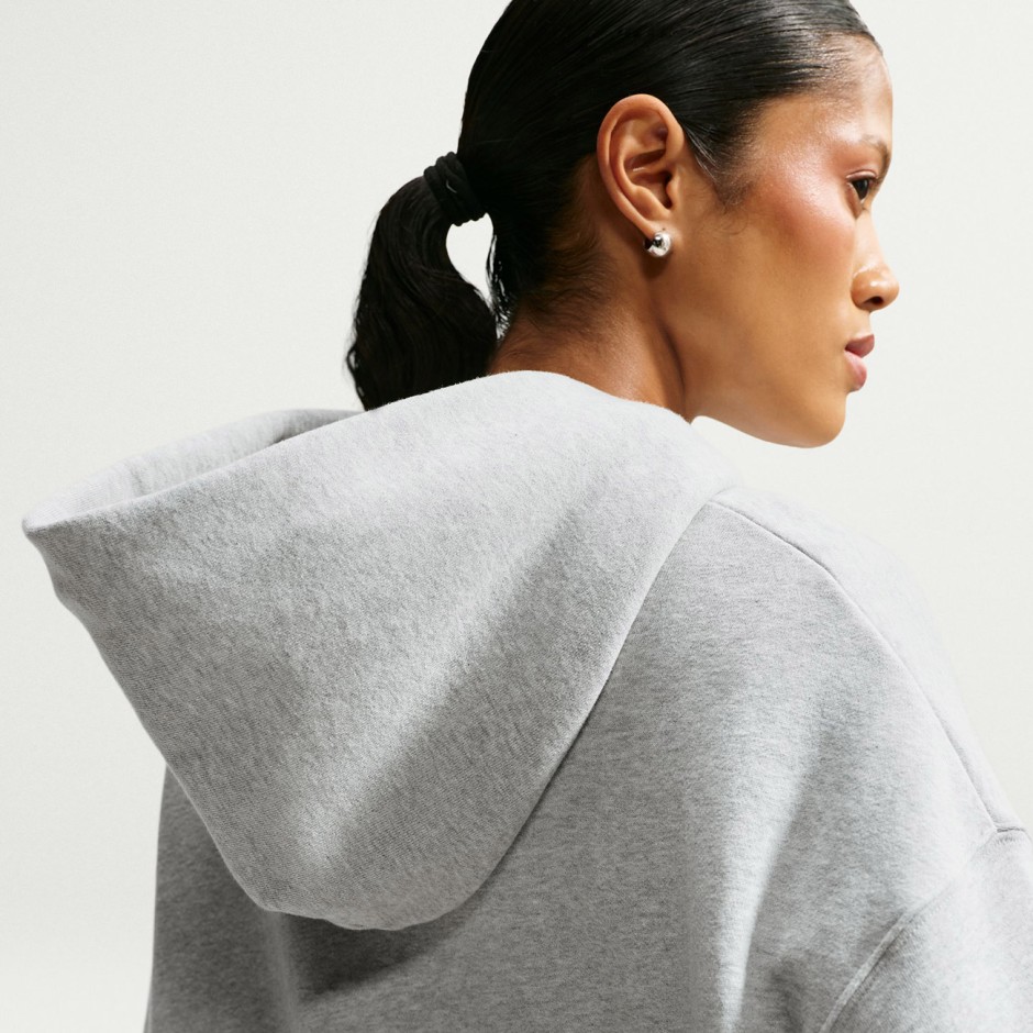 Γυναικείο Φούτερ Γκρι - Nike Studio Fleece Medium Weight