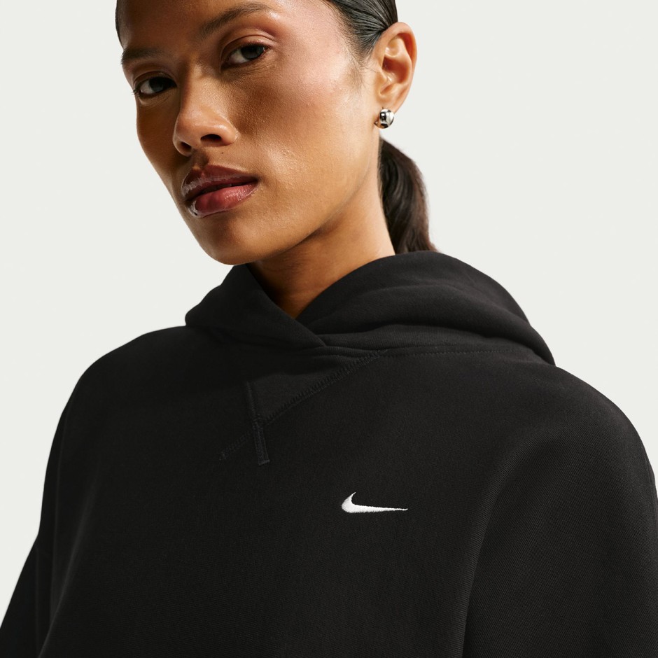 NIKE W NK STDO FLC HVY OS PO HDY IO2105-001 Μαύρο