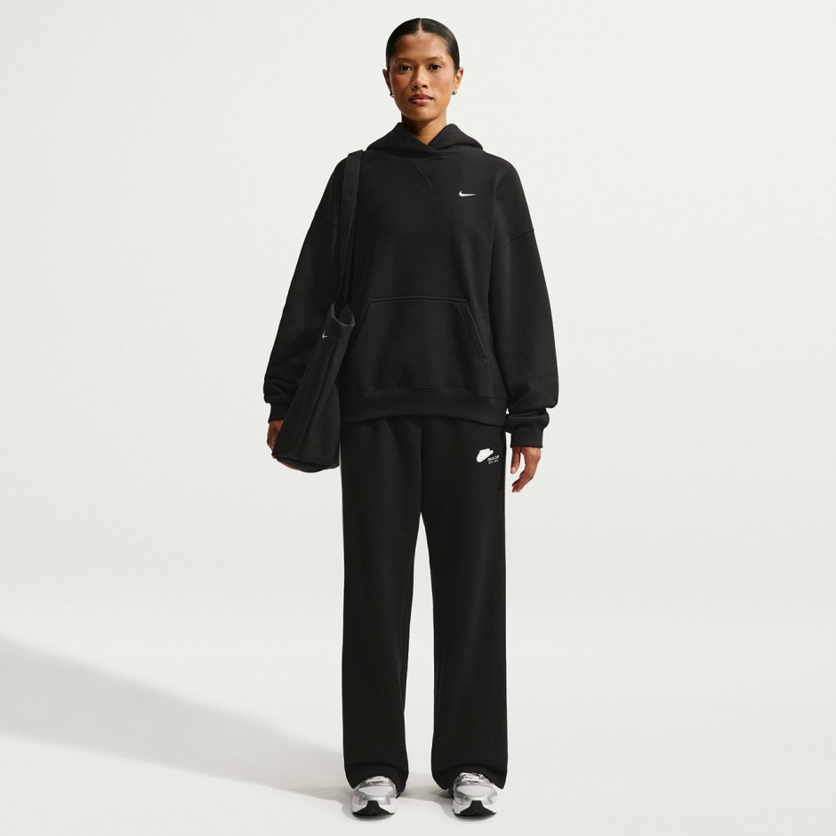 NIKE W NK STDO FLC HVY OS PO HDY IO2105-001 Μαύρο