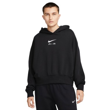 Γυναικεία Μπλούζα Φούτερ NIKE W NSW AIR FLC HOODIE Μαύρο 