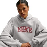 Γυναικείο Φούτερ Γκρι - Nike Studio Fleece Medium Weight Εικόνα 