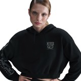 NIKE W NSW CLUB FLC OS GX CRP HDY HJ0925-010 Black Image 