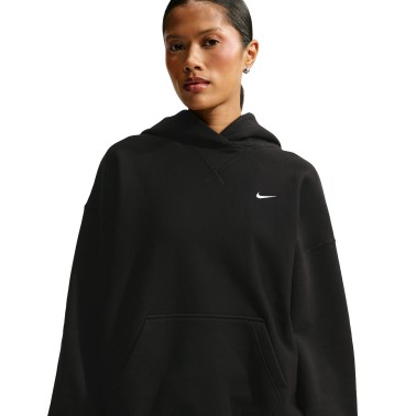 Women's Hoodie Black - Nike Studio Fleece Heavyweight