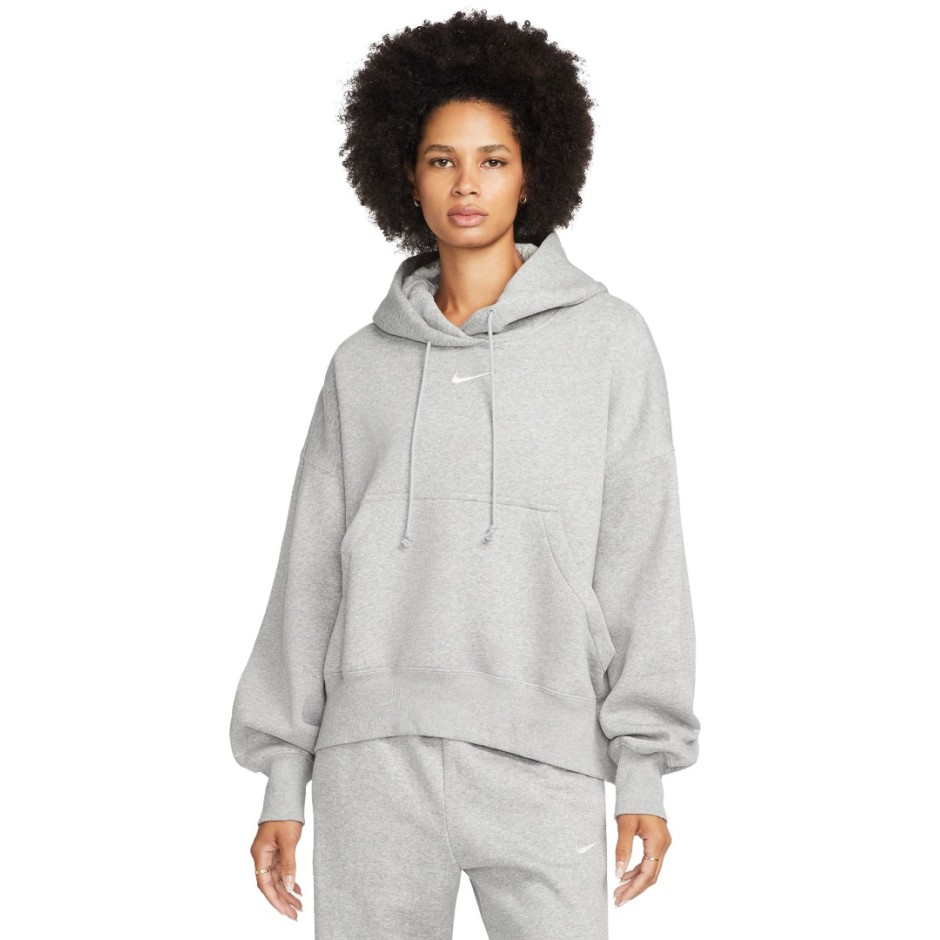 Nike Sportswear Phoenix Fleece Γκρί - Γυναικεία Μπλούζα Φούτερ
