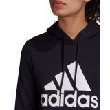 adidas Performance BADGE OF SPORT PULLOVER FLEECE HOODIE GC6915 Μαύρο