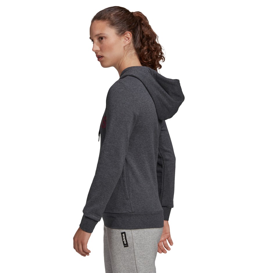 adidas Performance ESSENTIALS PULLOVER LINEAR HOODIE GD2963 Ανθρακί