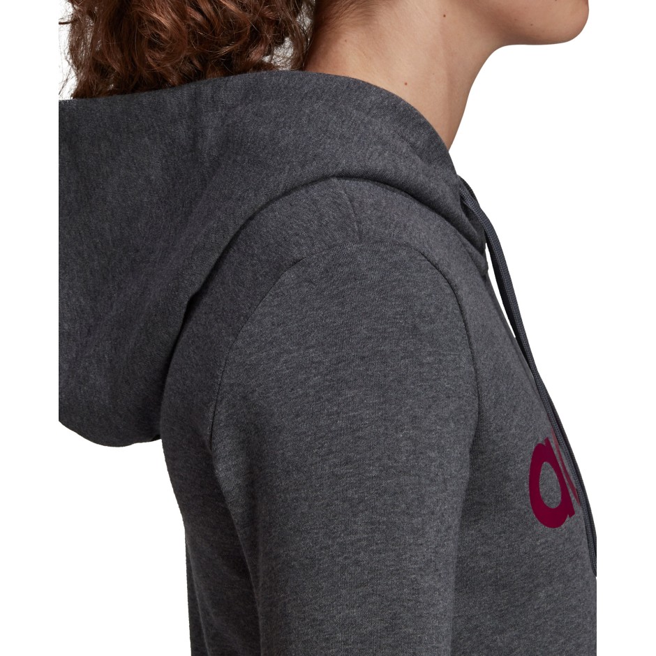 adidas Performance ESSENTIALS PULLOVER LINEAR HOODIE GD2963 Ανθρακί