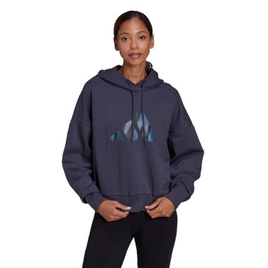 adidas Performance W FI FF HOODIE HF1657 Μπλε