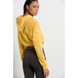 Bodytalk Κίτρινο - Γυναικεία Μπλούζα Φούτερ Με Κουκούλα