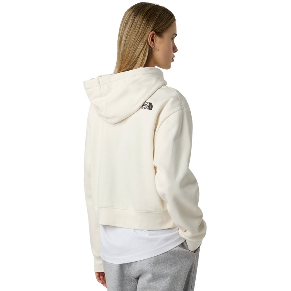 THE NORTH FACE W ESSENTIAL CROP HOODIE NF0A89EXQLI-QLI Ecru