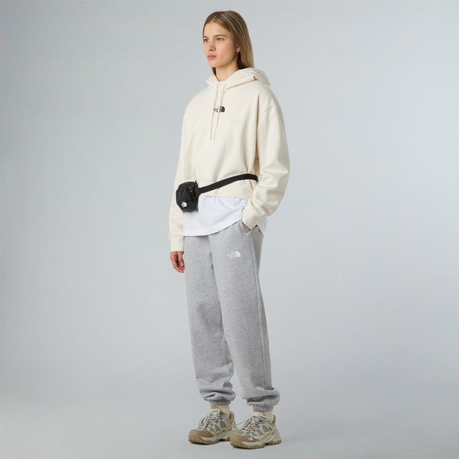THE NORTH FACE W ESSENTIAL CROP HOODIE NF0A89EXQLI-QLI Ecru