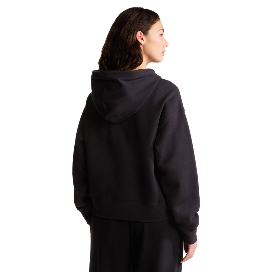 Women's Hoodie Black - The North Face TNF Essential Simple Dome Boxy