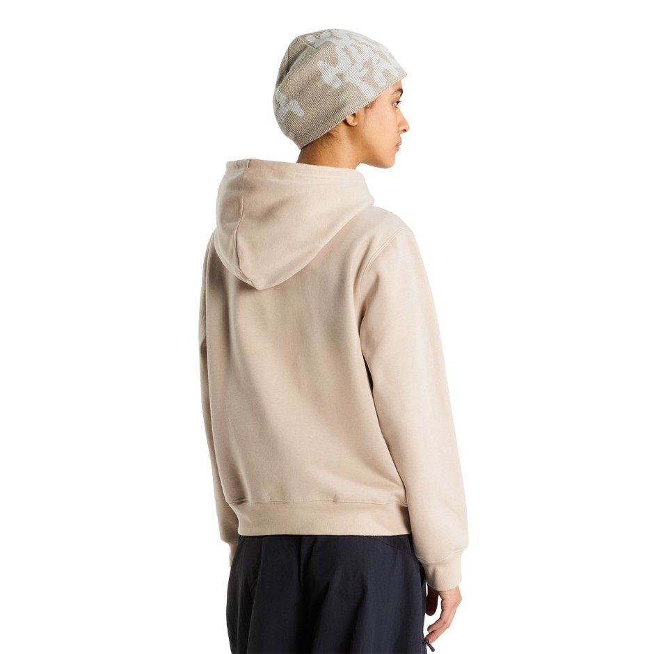 Women's Hoodie Beige - The North Face TNF Essential Drew Peak Regular
