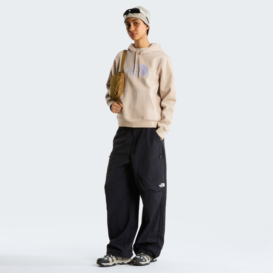 Women's Hoodie Beige - The North Face TNF Essential Drew Peak Regular