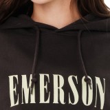 EMERSON WOMEN'S PULLOVER HOODIE 262.EW20.35-COFFEE BROWN Brown Image 2
