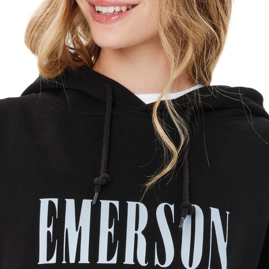 EMERSON WOMEN'S PULLOVER HOODIE 262.EW20.35-BLACK Black
