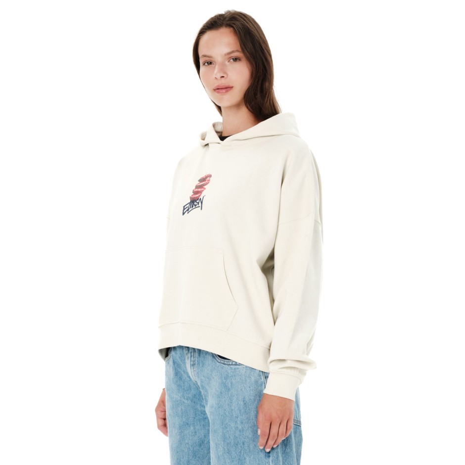 EMERSON WOMEN'S PULLOVER HOODIE 262.EW20.40-CLAY WHITE Ecru