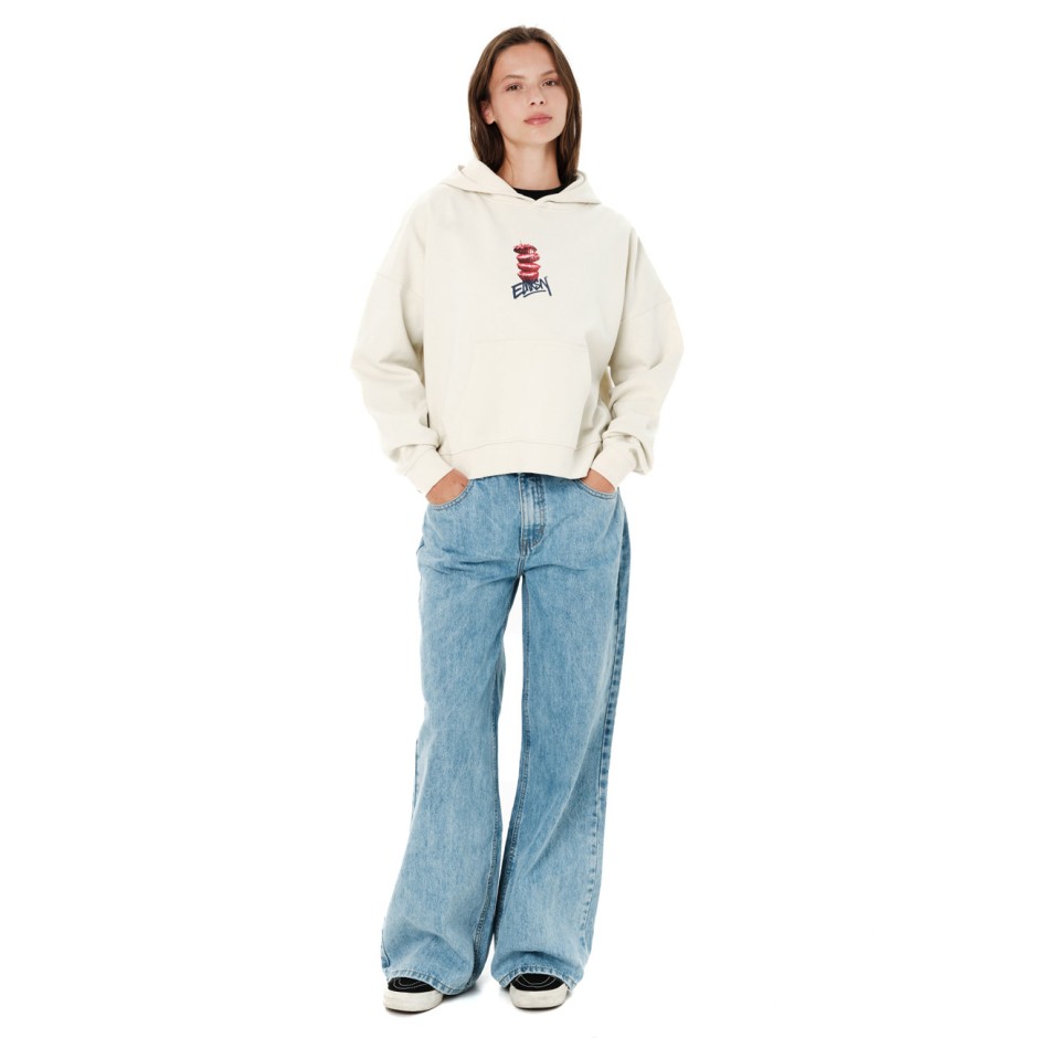 EMERSON WOMEN'S PULLOVER HOODIE 262.EW20.40-CLAY WHITE Ecru