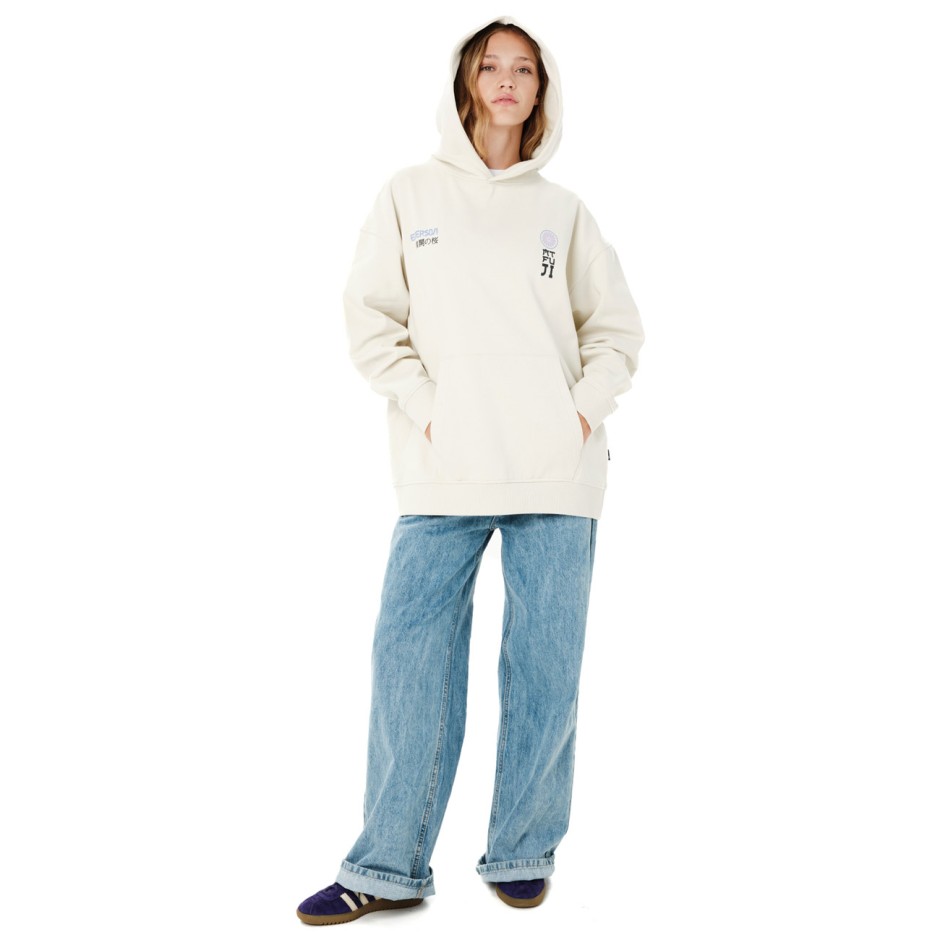 EMERSON WOMEN'S PULLOVER HOODIE 262.EW20.41-CLAY WHITE Ecru