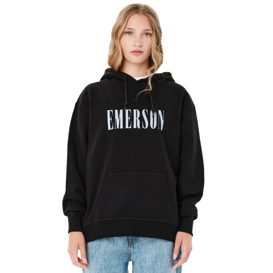 EMERSON WOMEN'S PULLOVER HOODIE 262.EW20.35-BLACK Black