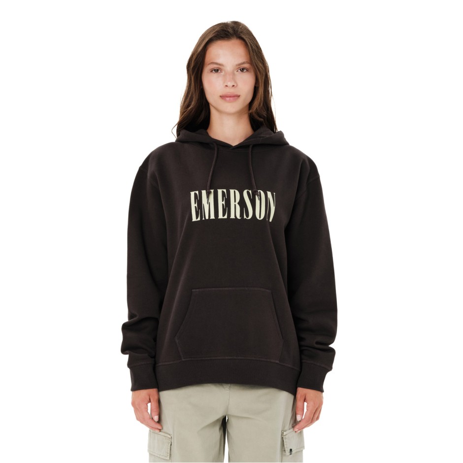 EMERSON WOMEN'S PULLOVER HOODIE 262.EW20.35-COFFEE BROWN Brown