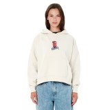 EMERSON WOMEN'S PULLOVER HOODIE 262.EW20.40-CLAY WHITE Ecru Image 
