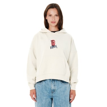EMERSON WOMEN'S PULLOVER HOODIE 262.EW20.40-CLAY WHITE Ecru