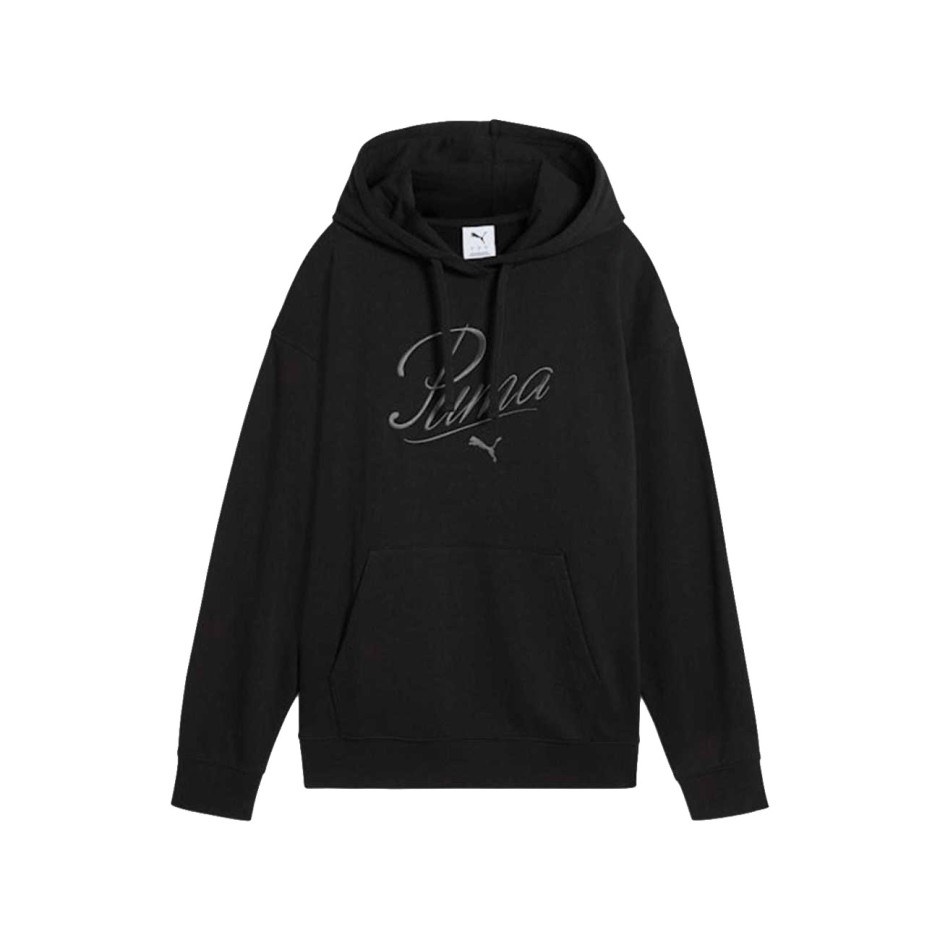 PUMA ESS SCRIPT COMFORT HOODIE FL 694136-01 Μαύρο
