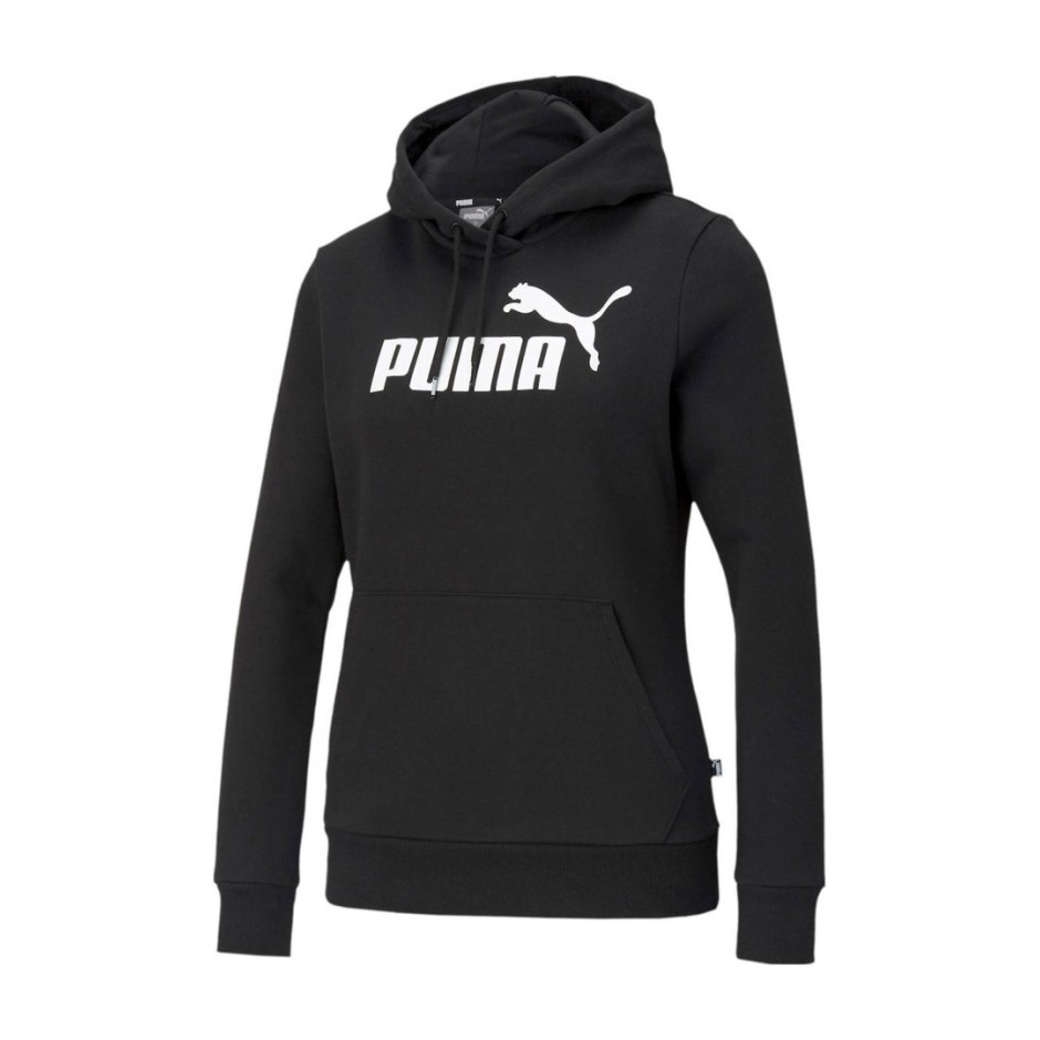 PUMA ESS LOGO HOODIE FL 586788-01 Μαύρο