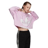 adidas Originals CROPPED HOODIE FM1745 Pink Image 3