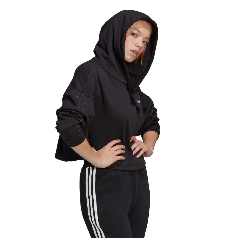 adidas Performance CROPPED HOODIE GC6792 Black