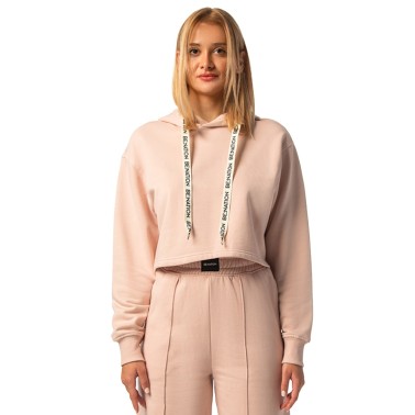 Γυναικεία Μπλούζα Φούτερ BE:NATION CROPPED HOODIE Εκρού 6102201-8D 